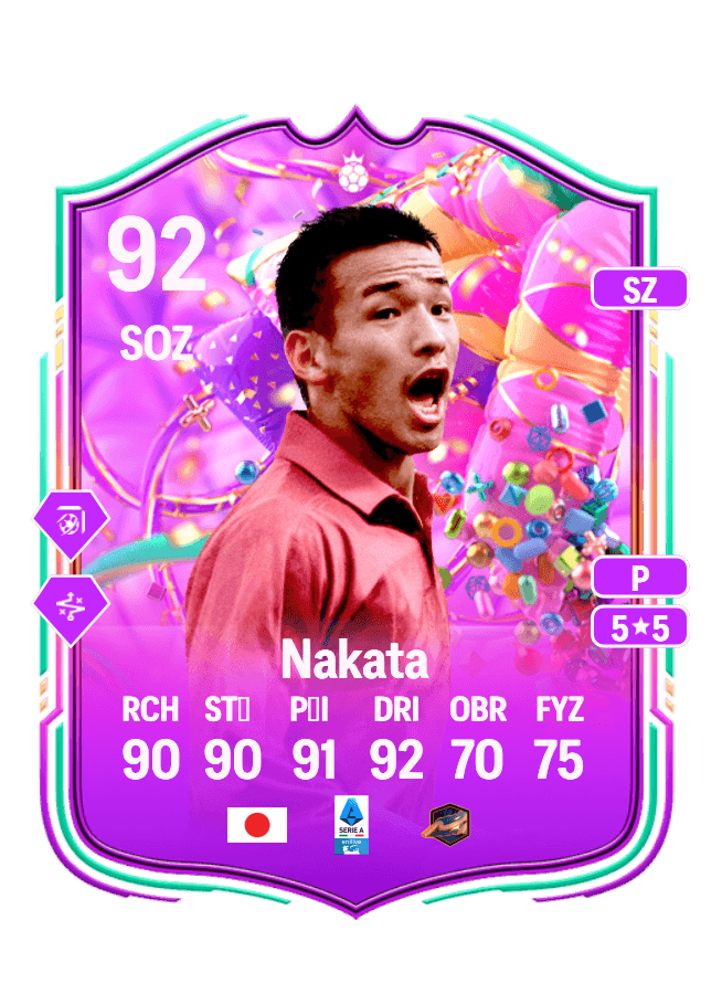 Hidetoshi Nakata card