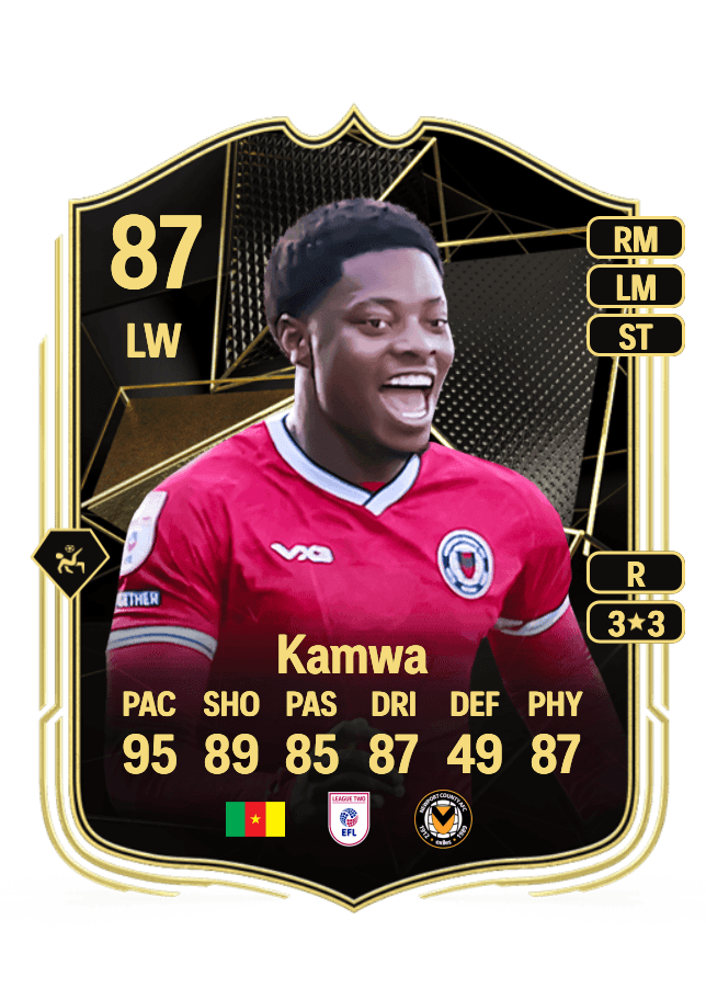 Bobby Kamwa card